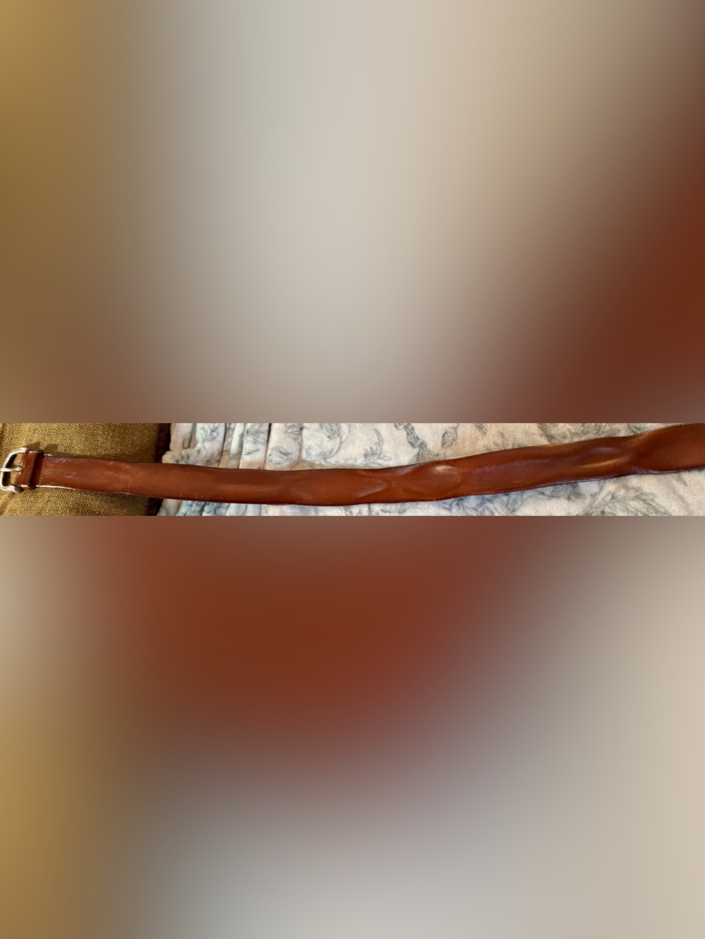 Orciani Brown Leather Men’s Belt with Silver Buckle